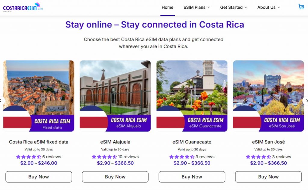 Costa Rica eSIM plans